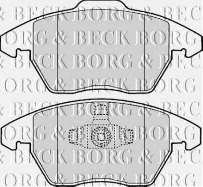 BORG & BECK bbp1888 -  Комплект тормозных колодок, дисковый тормоз